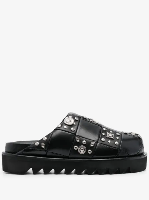 Toga Pulla stud-embellished leather clogs