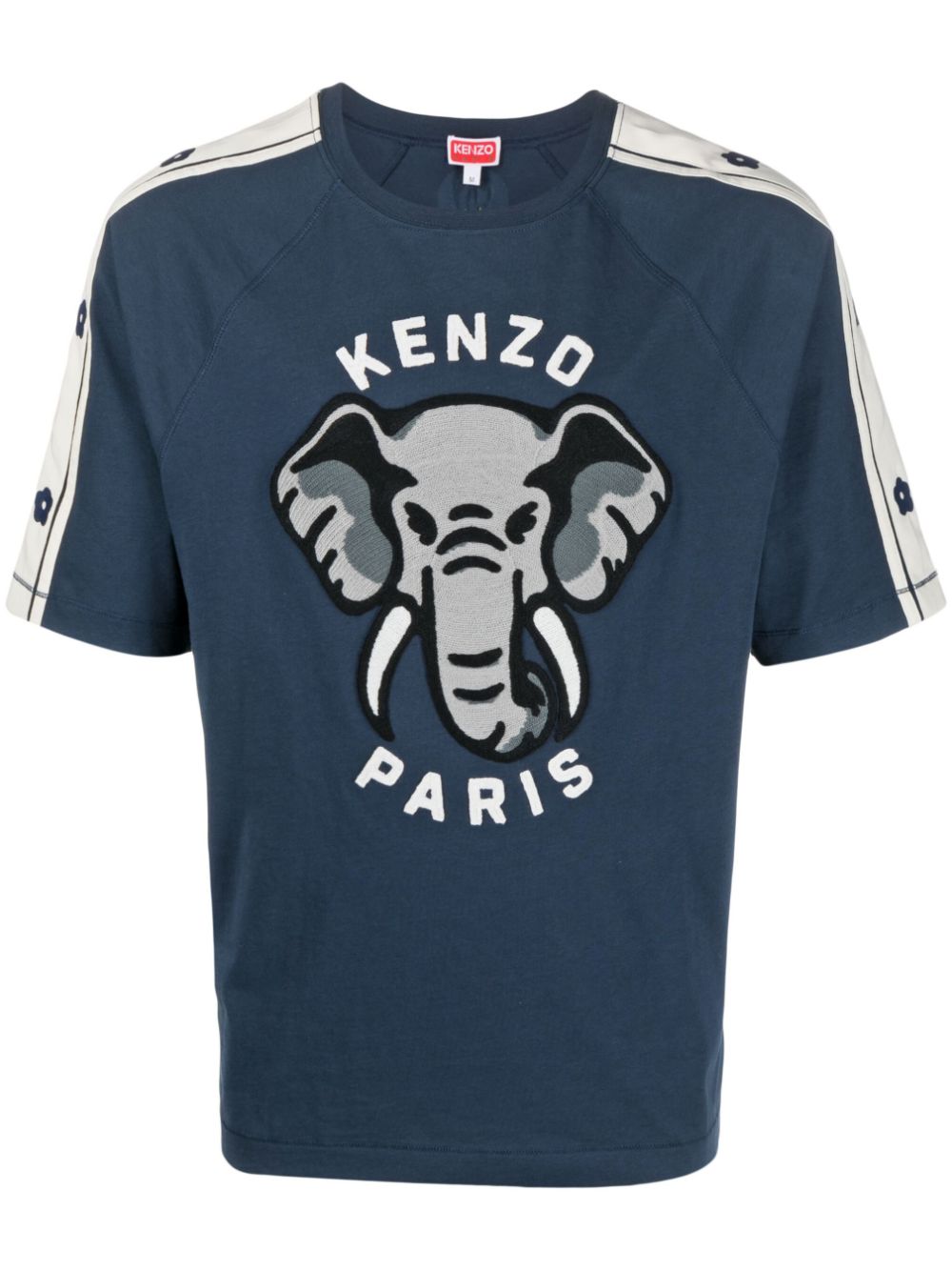 Shop Kenzo Elephant Motif T-shirt In 蓝色