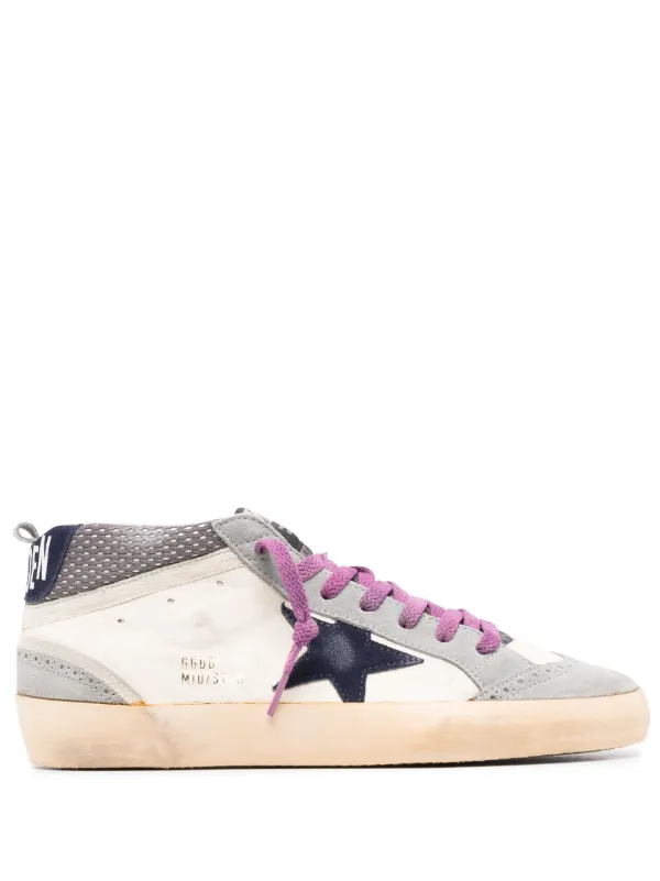 Golden goose mid hot sale star pink glitter