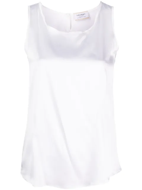 Snobby Sheep sleeveless silk blouse 