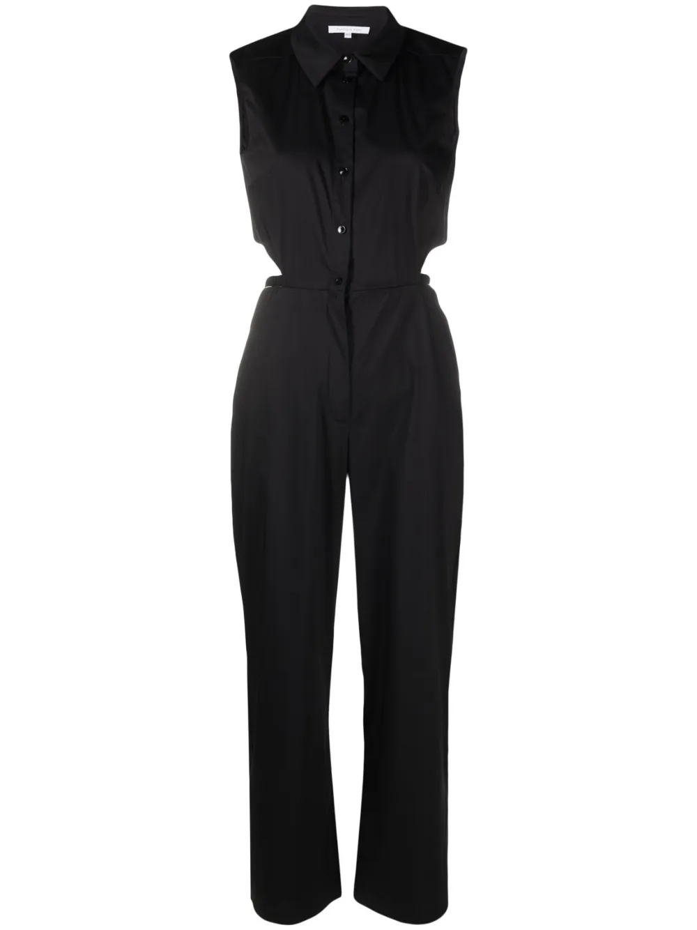 Patrizia Pepe Cut-out Sleeveless Jumpsuit In Black  