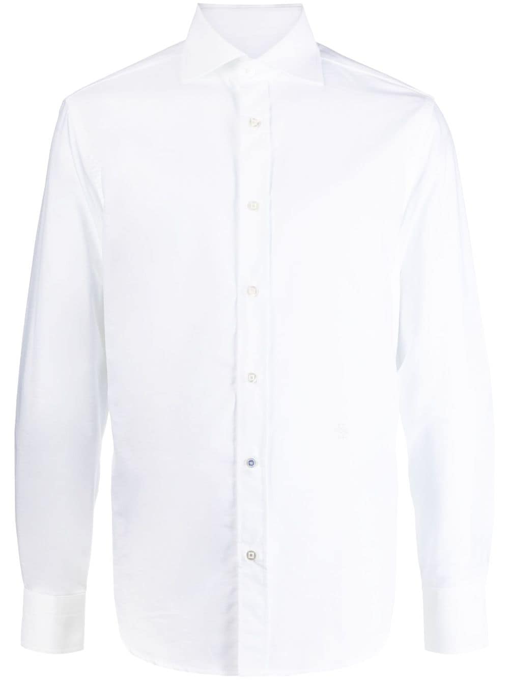 Jacob Cohen Cutaway-collar Buttoned Shirt In White