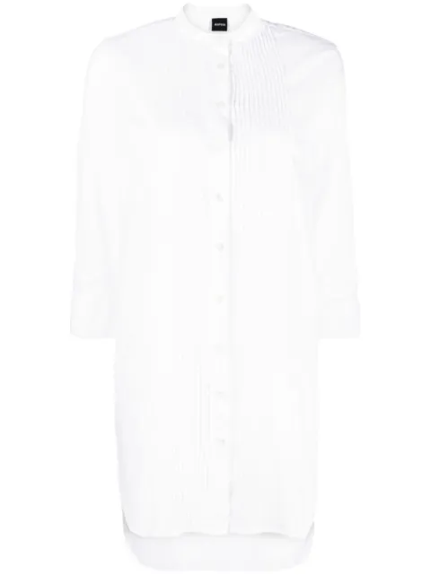 ASPESI crop-sleeve cotton shirt