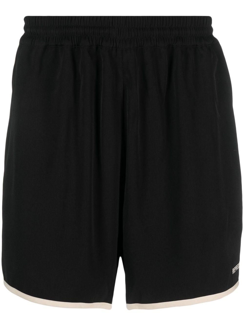 Represent Contrasting-trim Track Shorts In Black