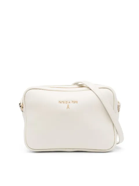 Patrizia Pepe logo-embellished leather crossbody bag