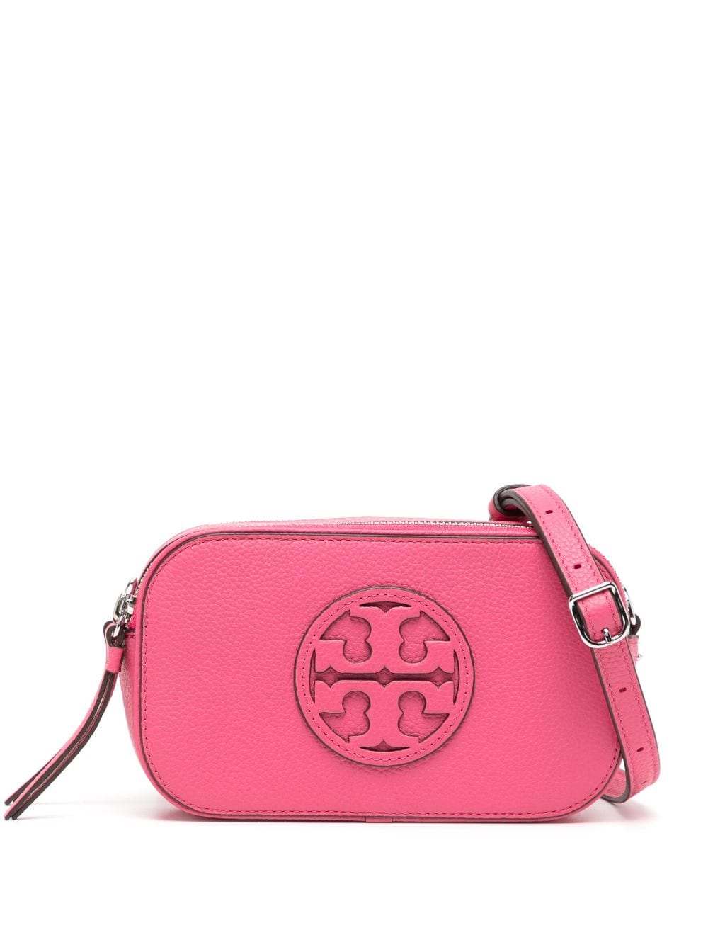 Shop Tory Burch Mini Miller Crossbody Bag In Pink