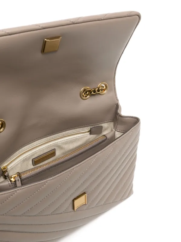 Tory burch kira chevron mixed materials best sale