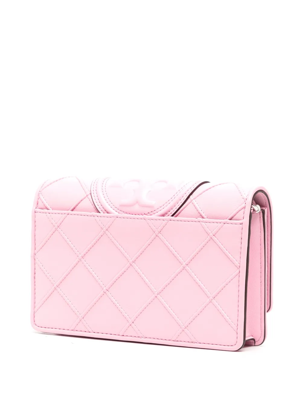 Tory Burch Fleming Leather Clutch Bag In Pink ModeSens