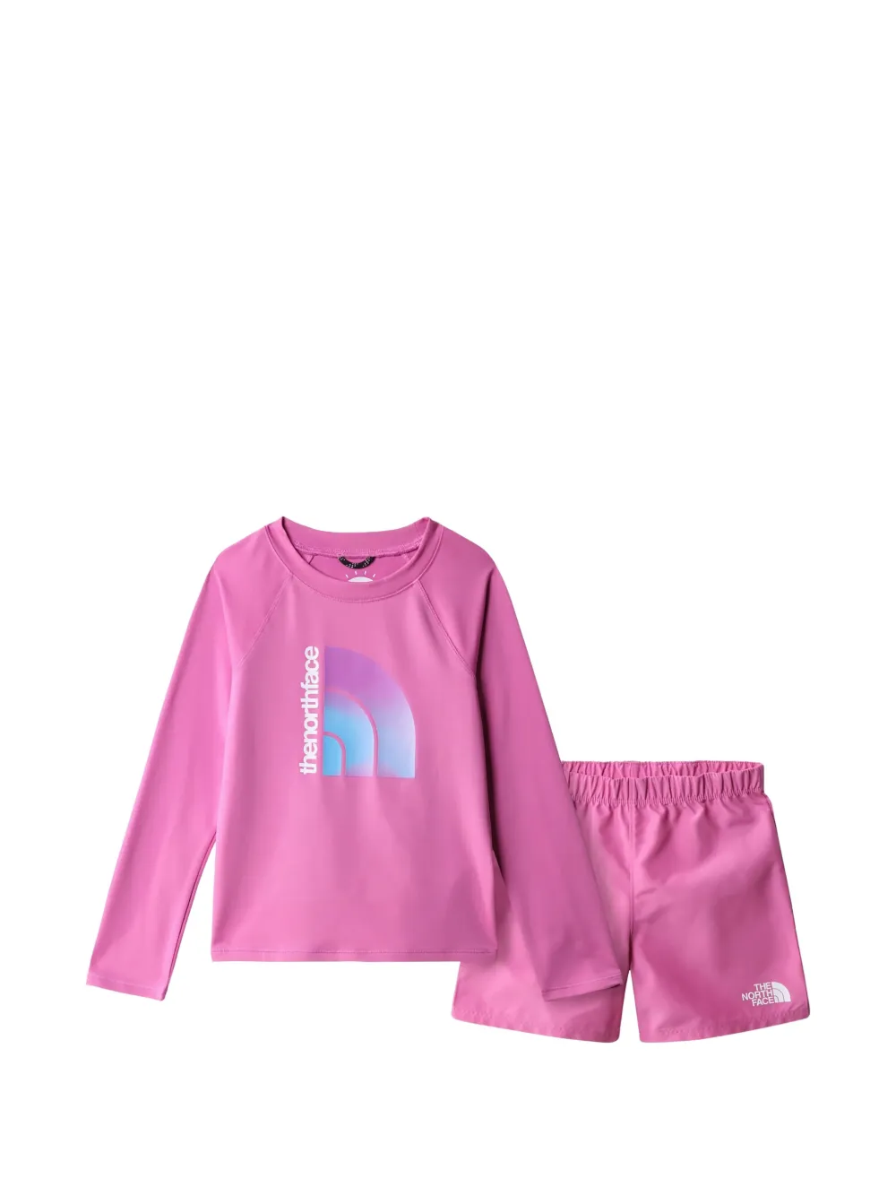 The North Face Kids logo-print tracksuit set - Rosa