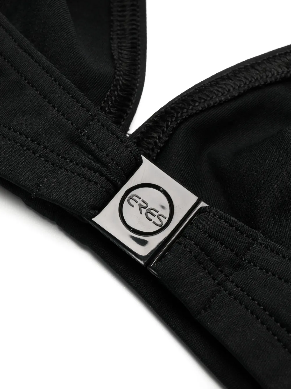 Eres Les Essentiels Gang Triangle Halterneck Bikini Top In Black