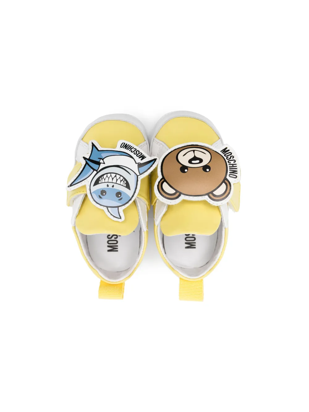 Moschino Kids animals-patch sneakers Yellow