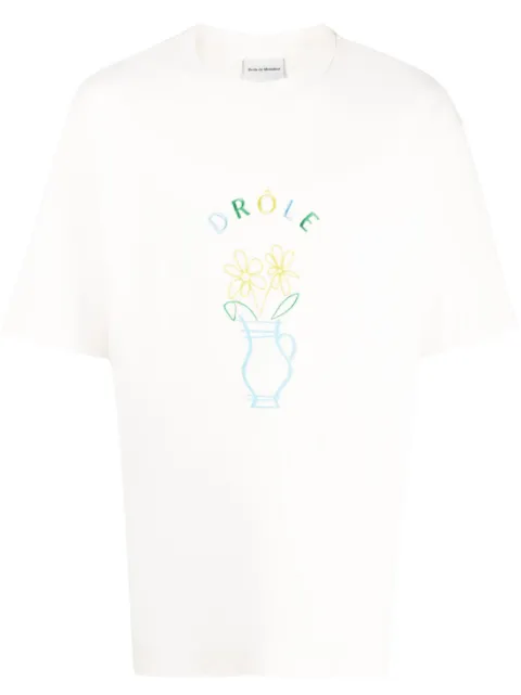 Drôle De Monsieur t-shirt à broderies