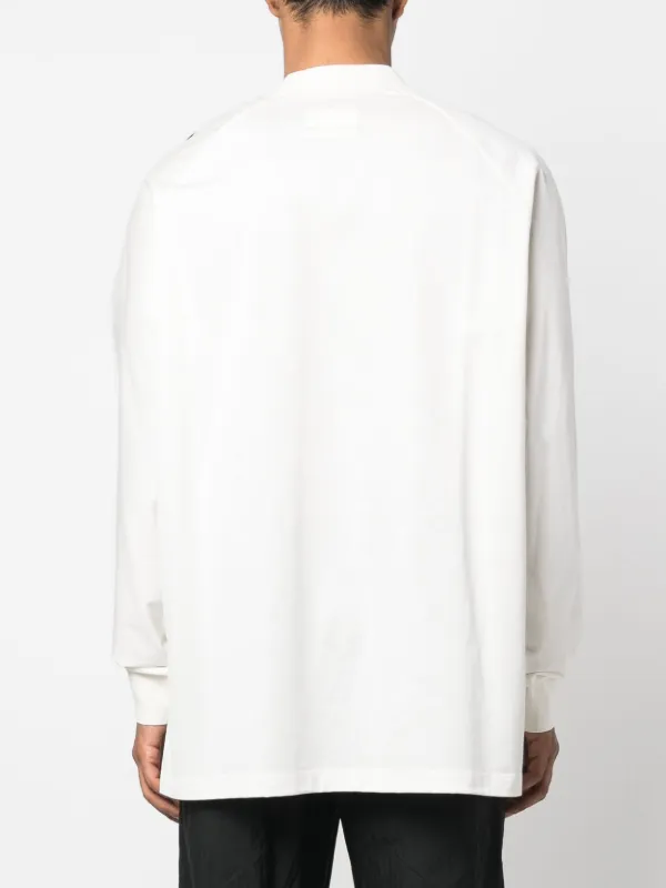 残りわずか【Y-3】コットンTシャツ☆ホワイト ロゴ クルーネック 残りわずか【Y-3】コットンTシャツ☆ホワイト ロゴ クルーネック