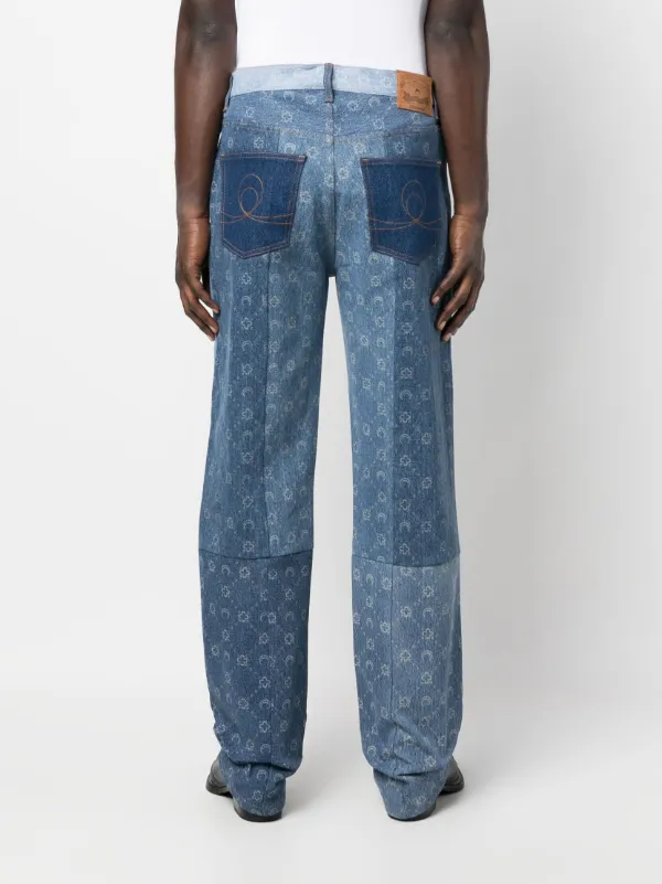 Marine Serre - MOON SPONGE JACQUARD LOUNGE PANTS  HBX - Globally Curated  Fashion and Lifestyle by Hypebeast