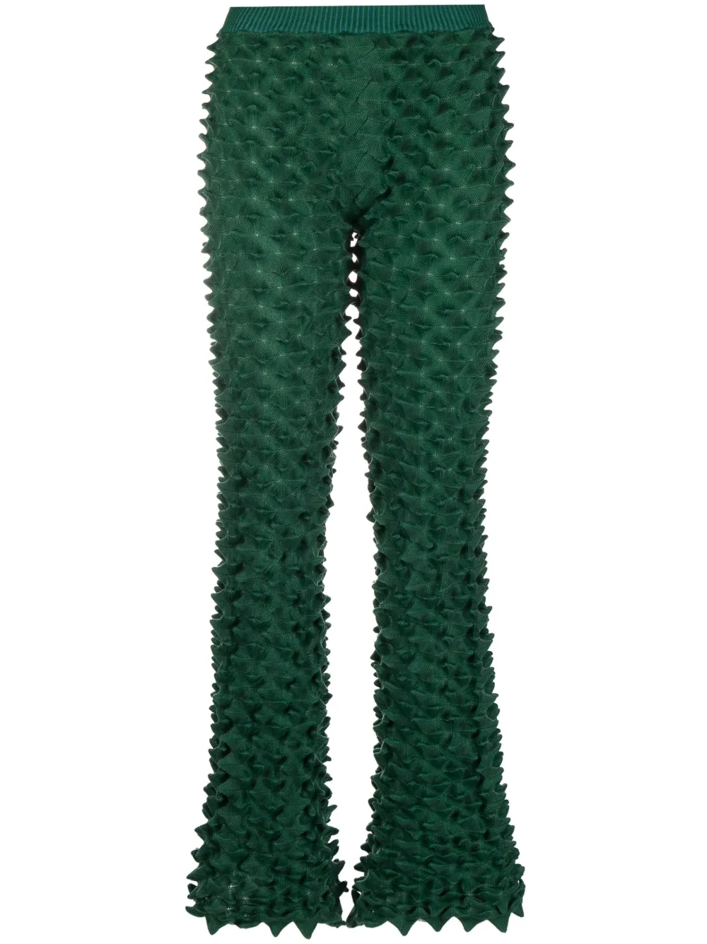 Chet Lo spike-design flared trousers