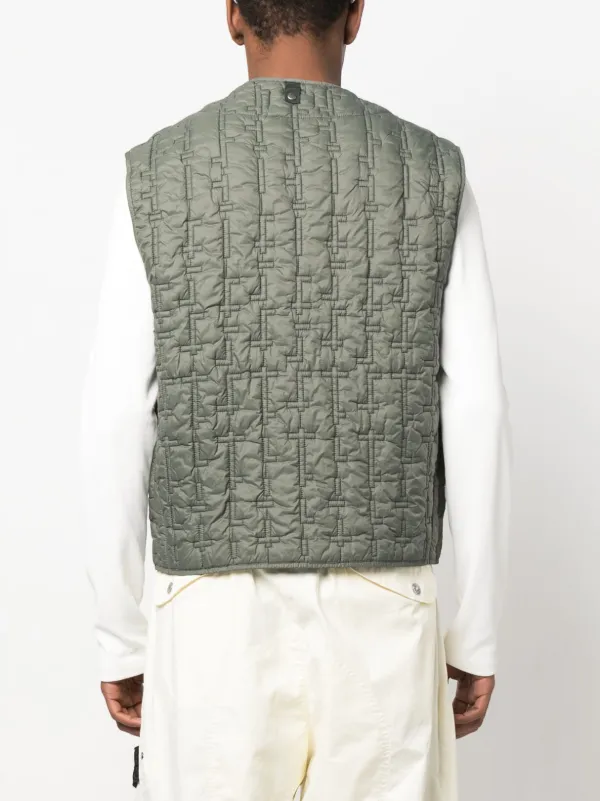 Stone Island Shadow Project Quilted zip-up Gilet - Farfetch