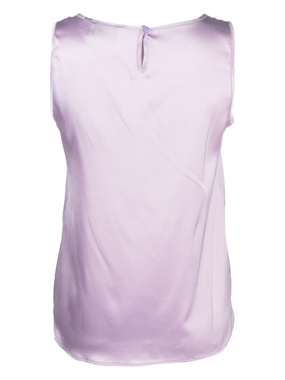 Shop Snobby Sheep Sleeveless Silk Blouse In Violett