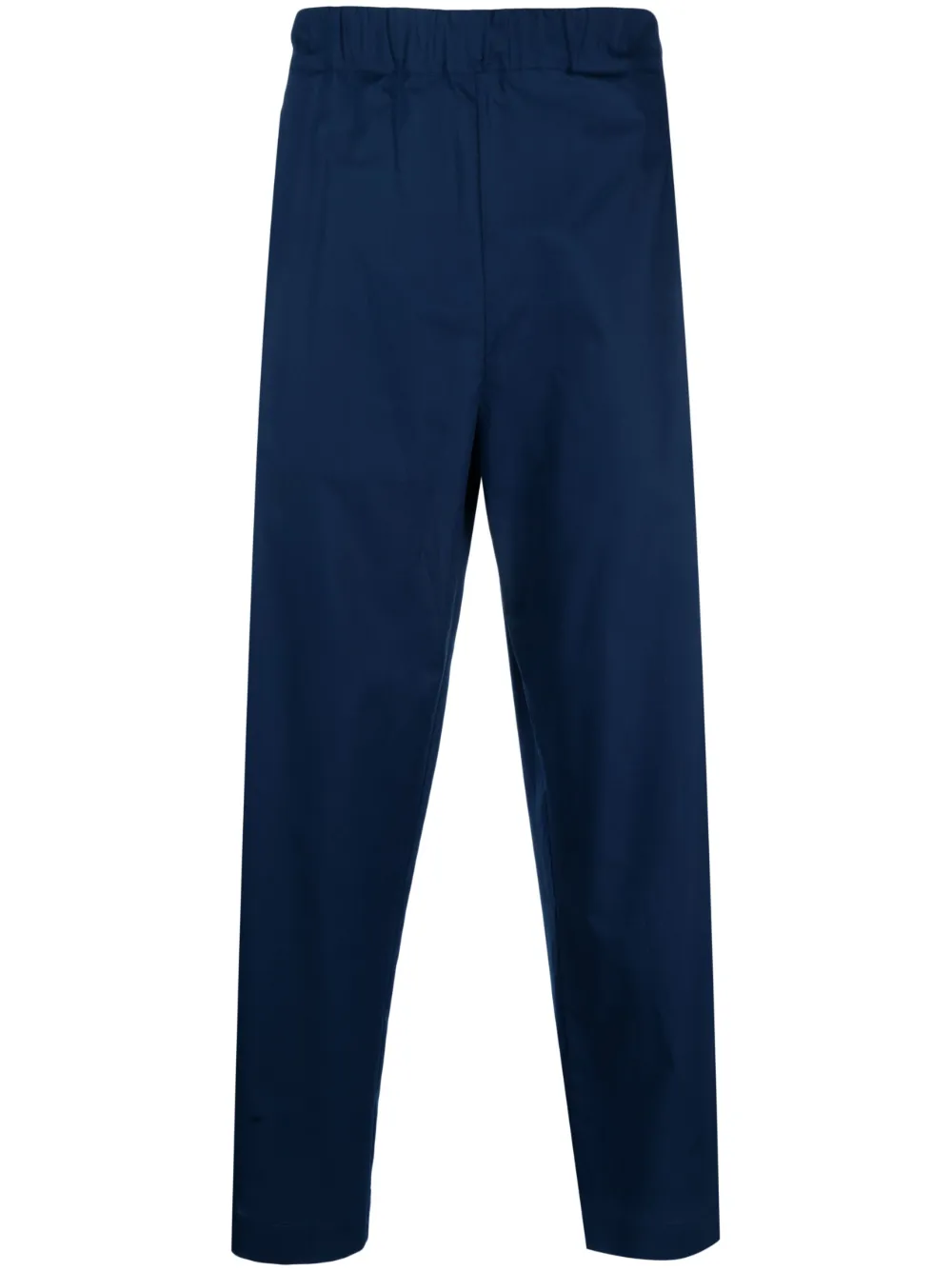 Laneus Stretch-cotton Tapered Trousers In Blau