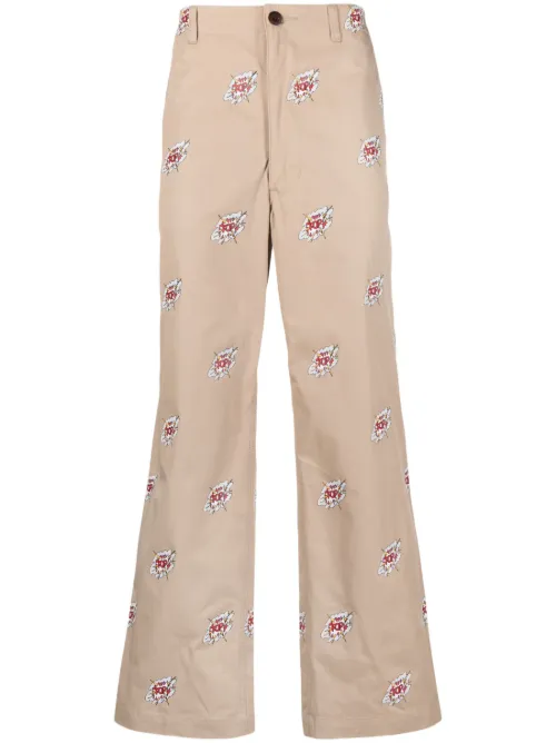 X Roy Lichtenstein pantalon chino en coton - Junya Watanabe MAN - Modalova