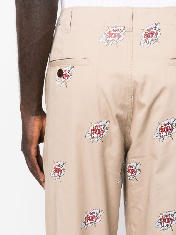 Junya Watanabe MAN X Roy Lichtenstein Cotton Chino Trousers - Farfetch