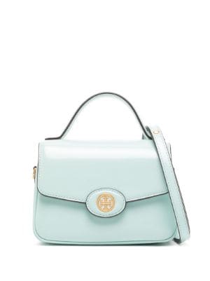 Tory burch small hot sale robinson leather tote