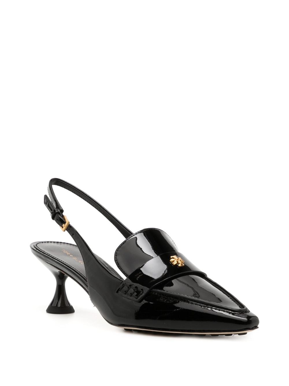 Tory Burch 55mm pointed-toe patent-leather pumps - Zwart
