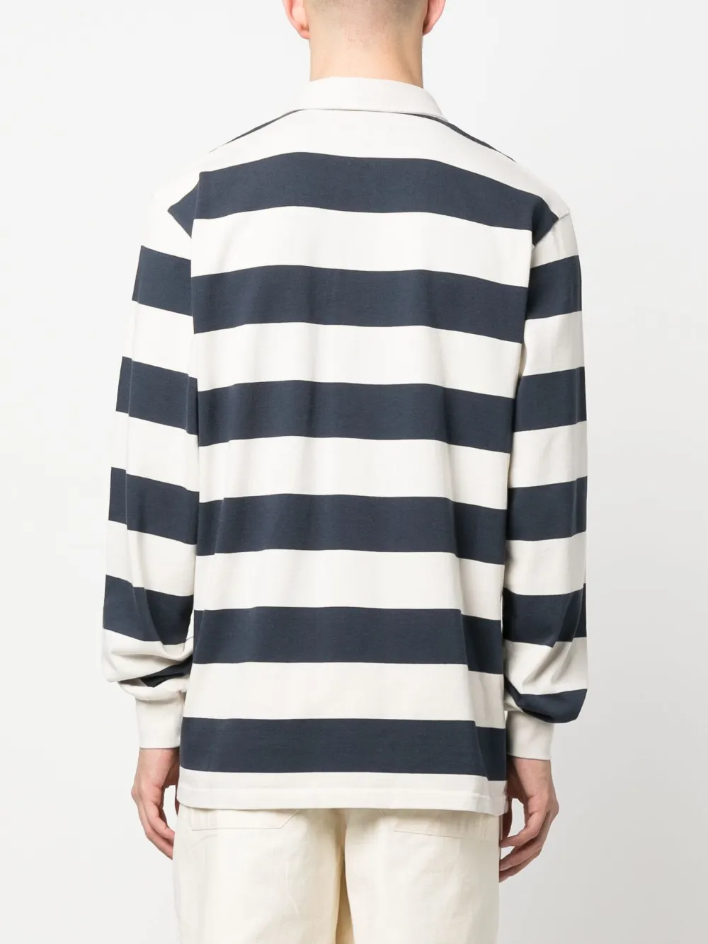 Palmes long-sleeve Striped Polo Shirt - Farfetch