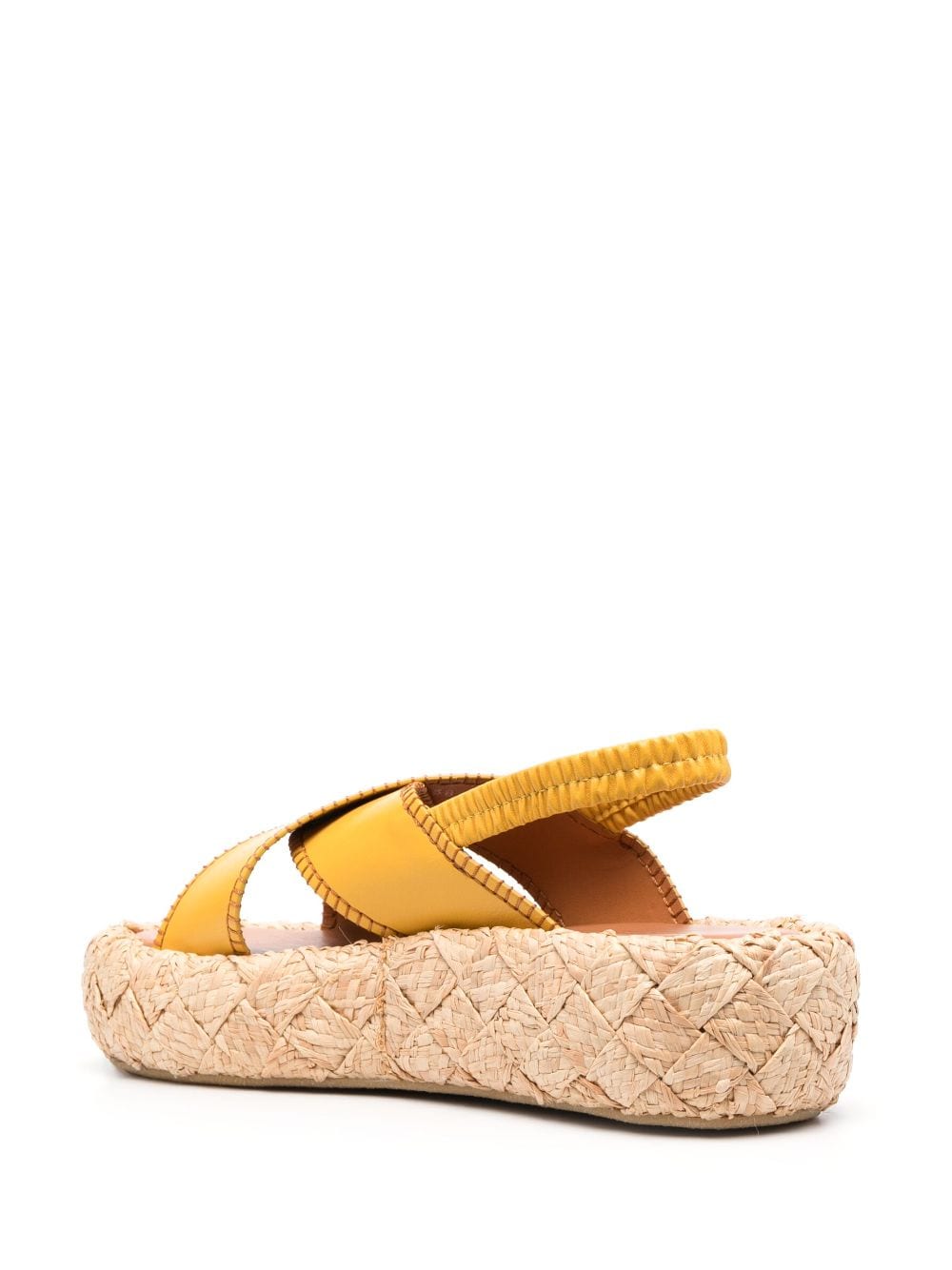 Shop Clergerie Open-toe Leather Sandals In Yellow