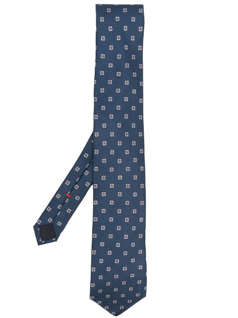 Lady Anne floral-print silk tie