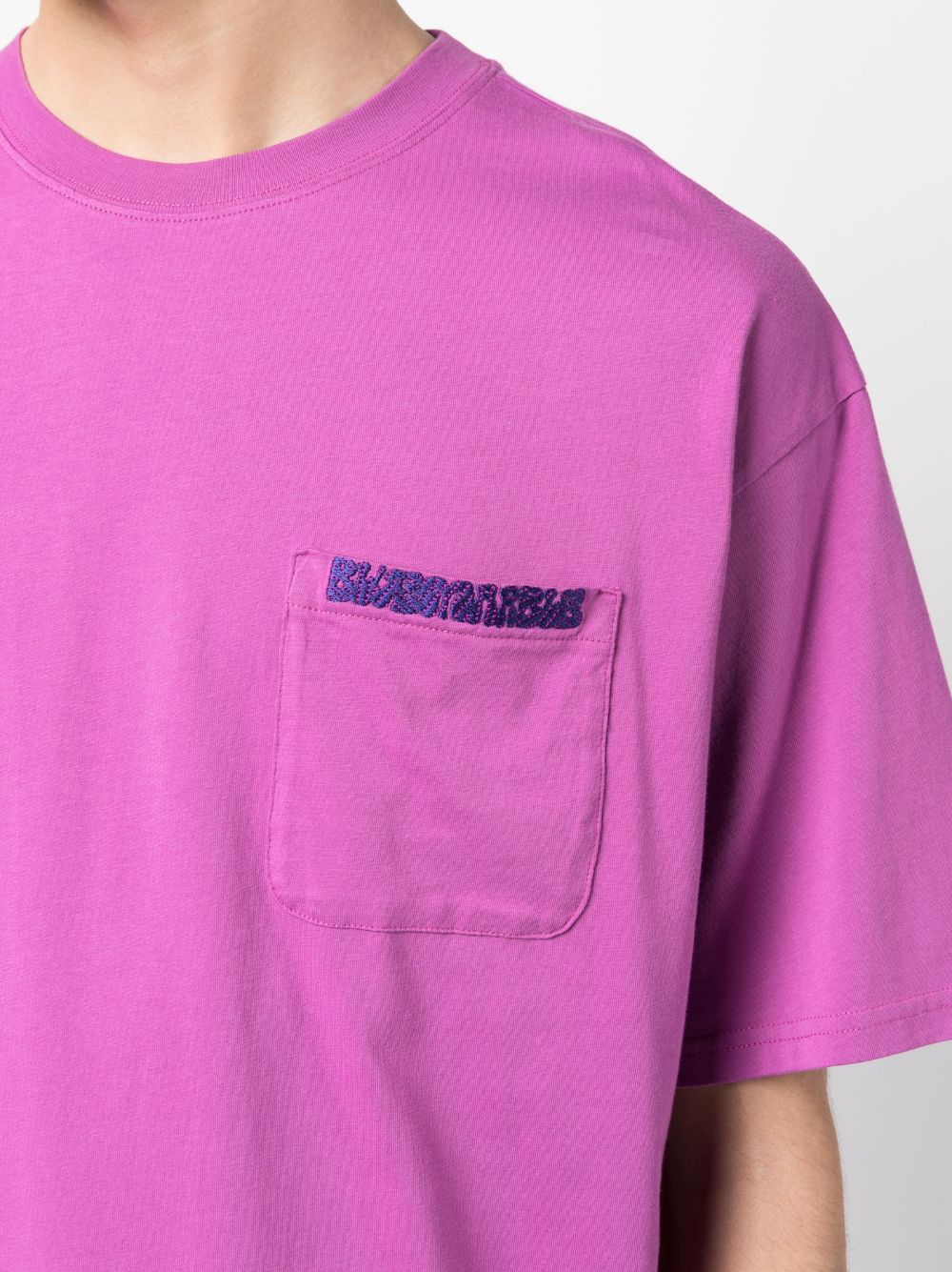Shop Bluemarble Logo-print Short-sleeve T-shirt In Purple