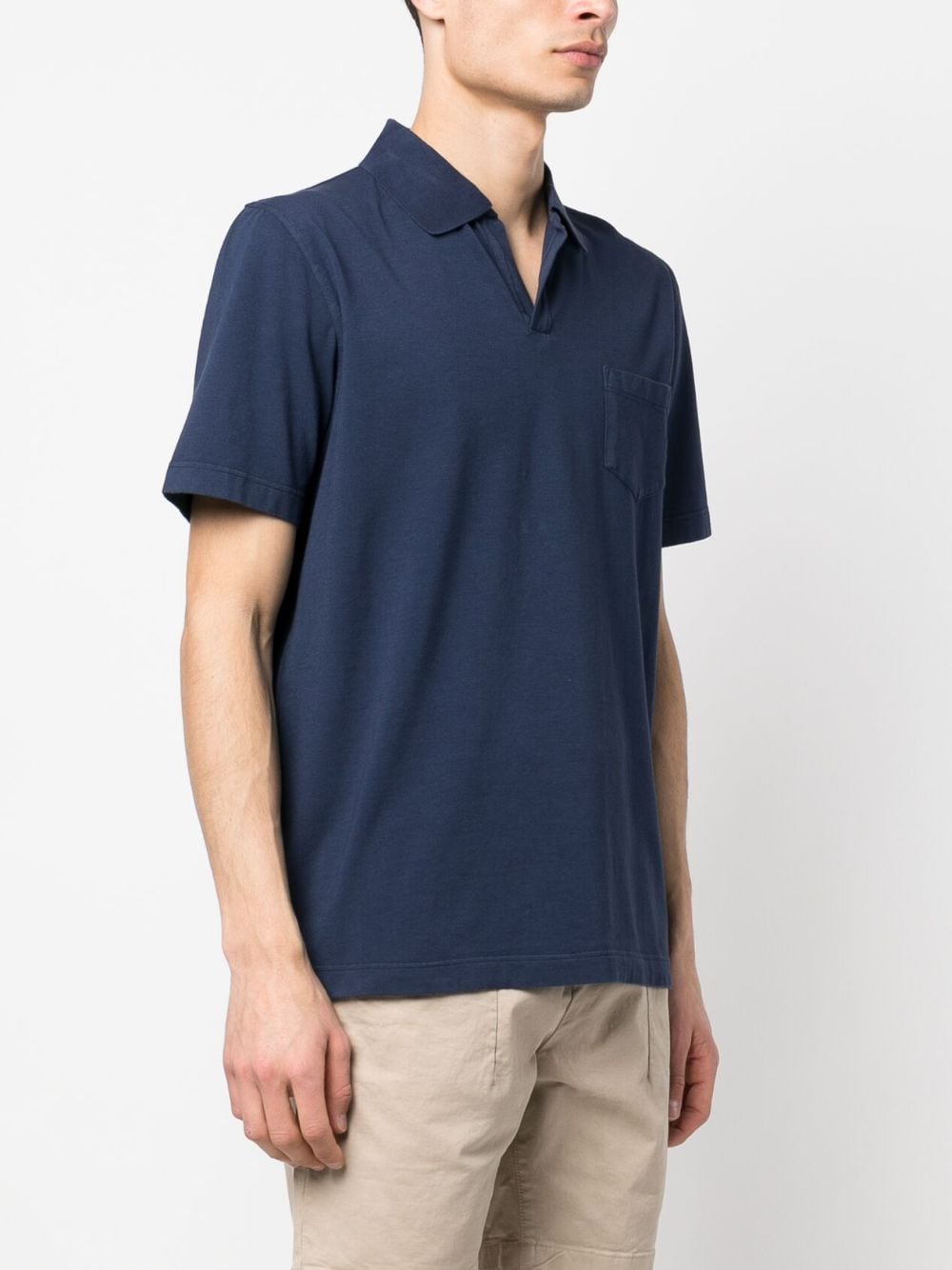 Shop Sease Chest-pocket Polo Shirt In 蓝色