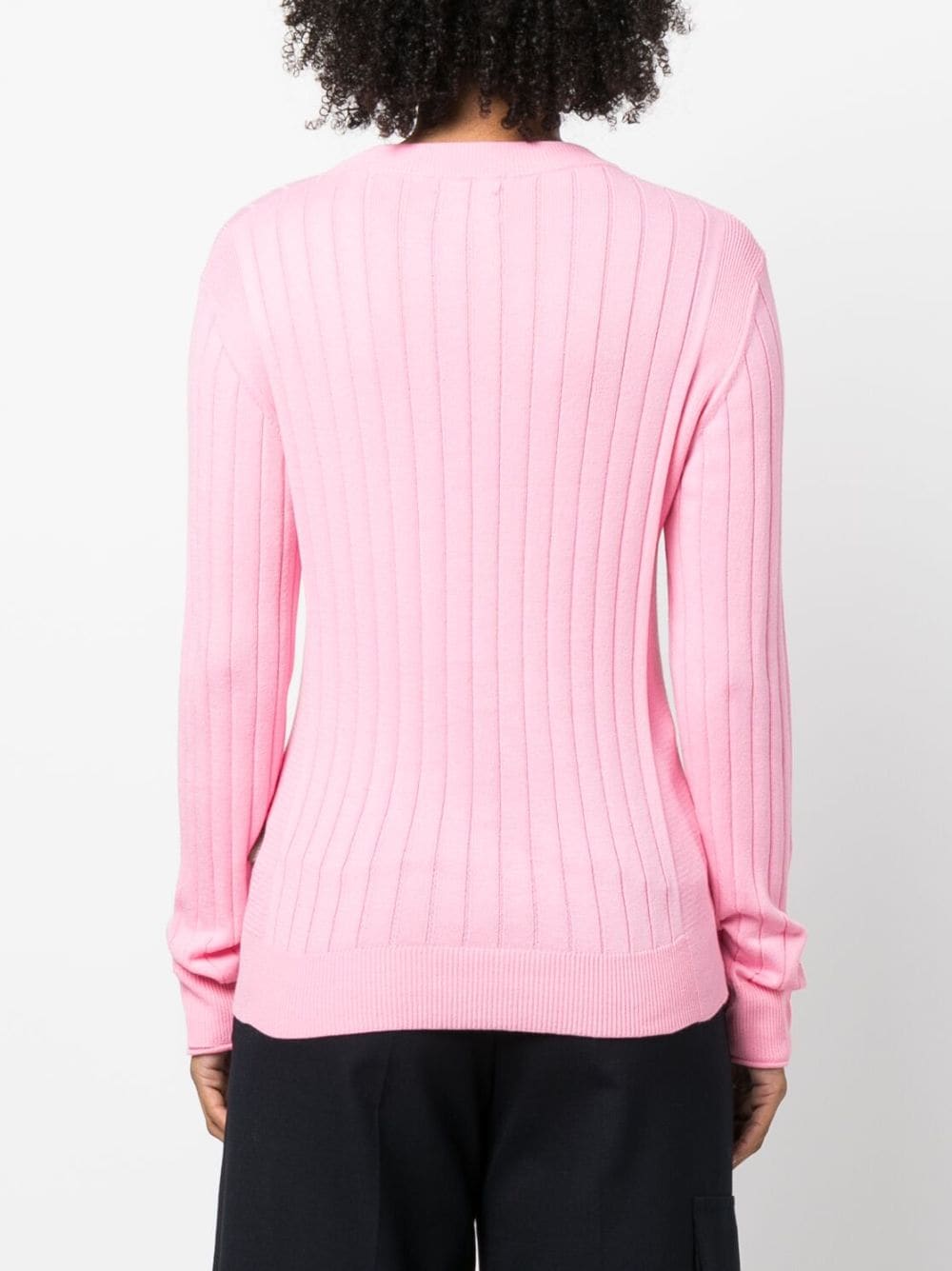 Shop Woolrich Ribbed-knit Cotton Jumper In Pink