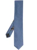 Brioni textured-finish pointed tie - Blue