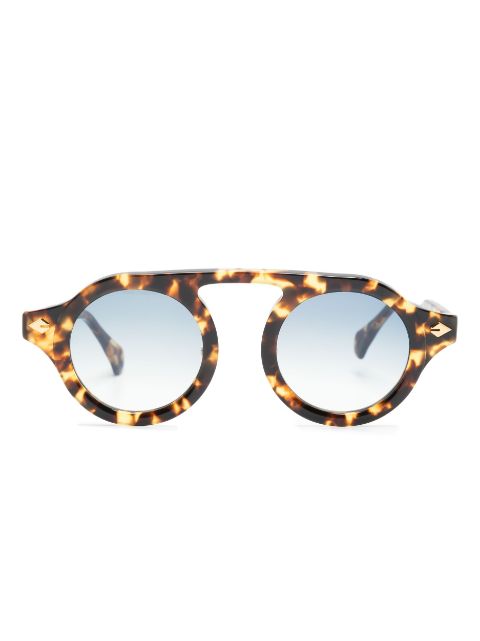 T Henri Eyewear lentes del sol con armazón redonda estilo carey