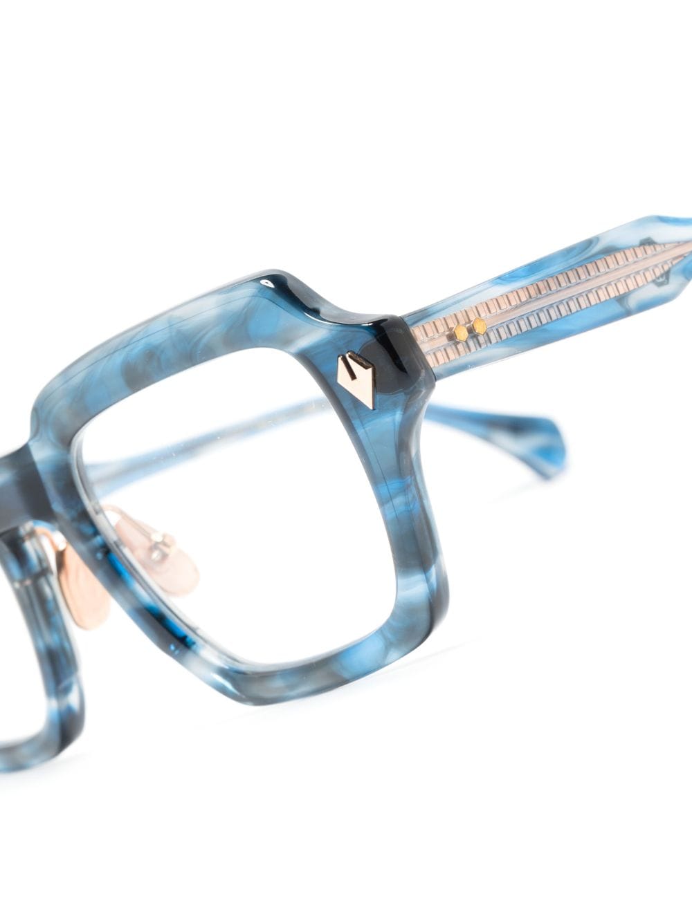 Shop T Henri Eyewear Continental Square-frame Glasses In Blue