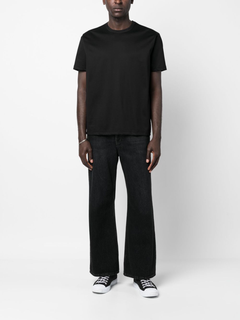 Junya Watanabe MAN Katoenen T-shirt - Zwart