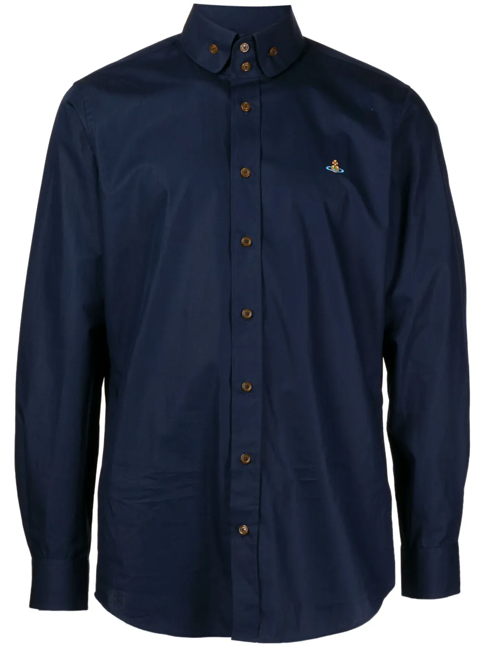 Vivienne Westwood Two Button Krall Shirt In Blue