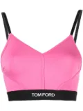 TOM FORD logo-trim stretch bralette - Pink