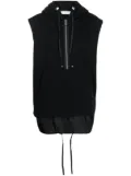 1017 ALYX 9SM half-zip fastening sleeveless hoodie - Black