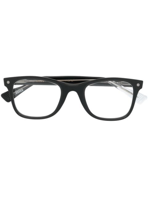 Snob removable tinted-lenses square-frame glasses