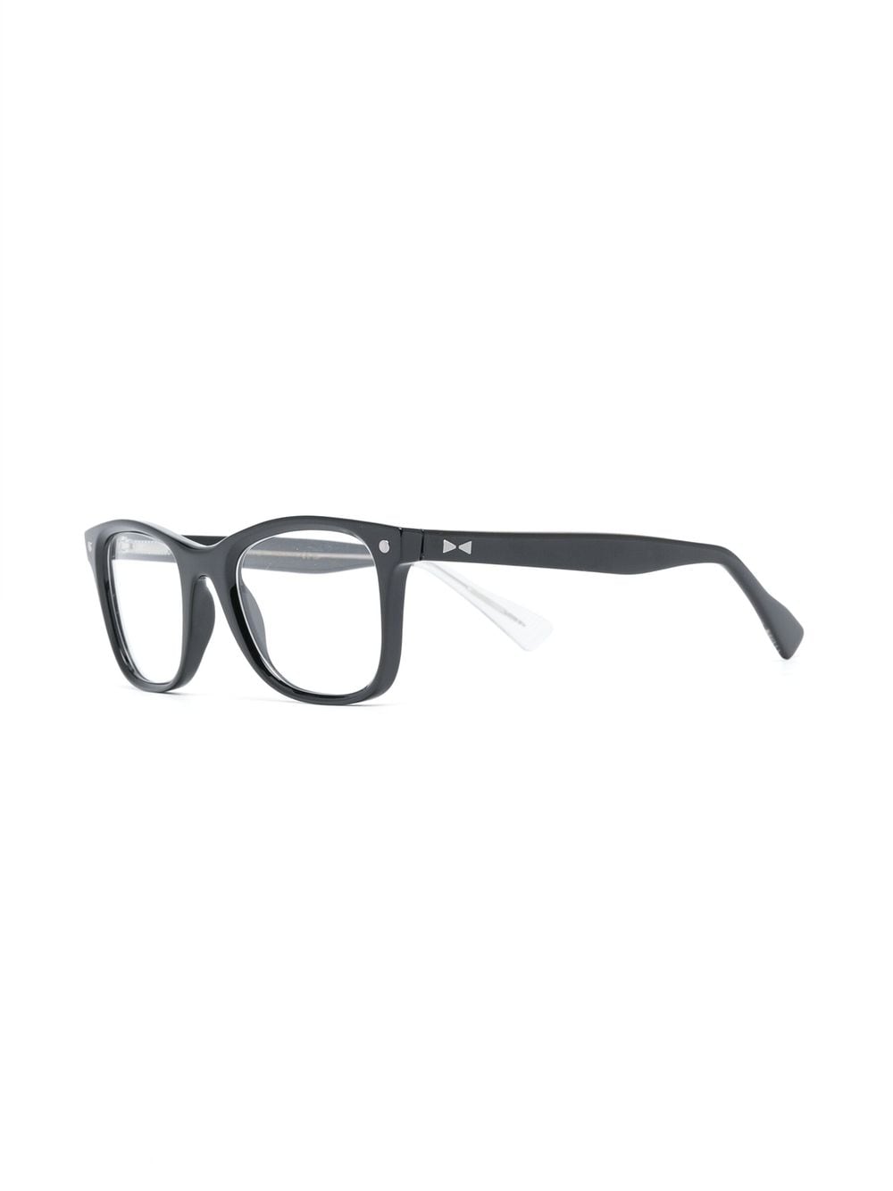 Shop Snob Removable Tinted-lenses Square-frame Glasses In Schwarz