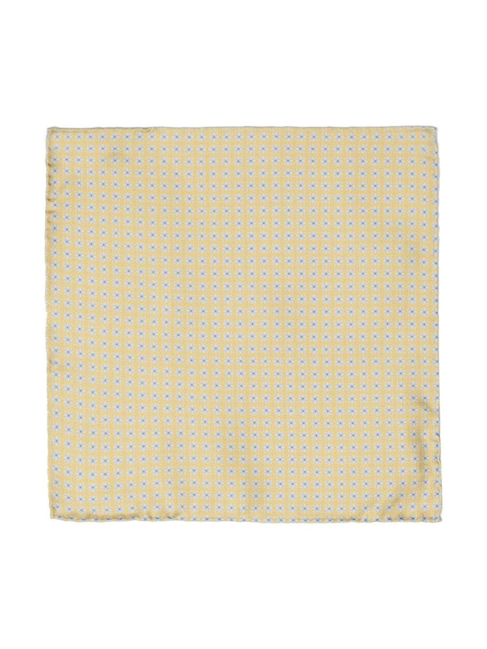 pattern-print silk handkerchief
