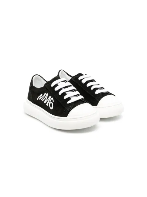 MM6 Maison Margiela Kids logo-print low-top sneakers