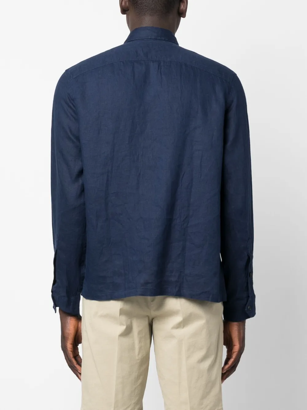 multiple flap-pocket shirt