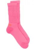 ERL logo-print socks - Pink