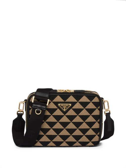 Sacoche Symbole à broderies - Prada - Modalova
