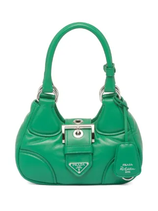 Prada Moon Padded nappa leather Mini Bag Green FARFETCH UK