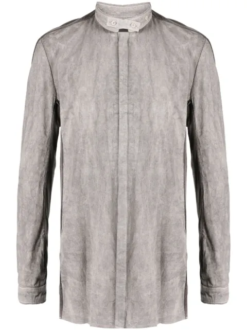 Boris Bidjan Saberi camisa con cuello alzado
