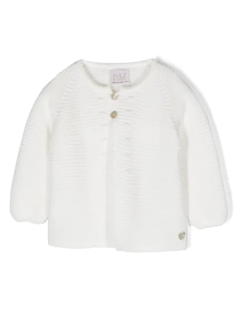 Paz Rodriguez button-down ribbed-knit cardigan