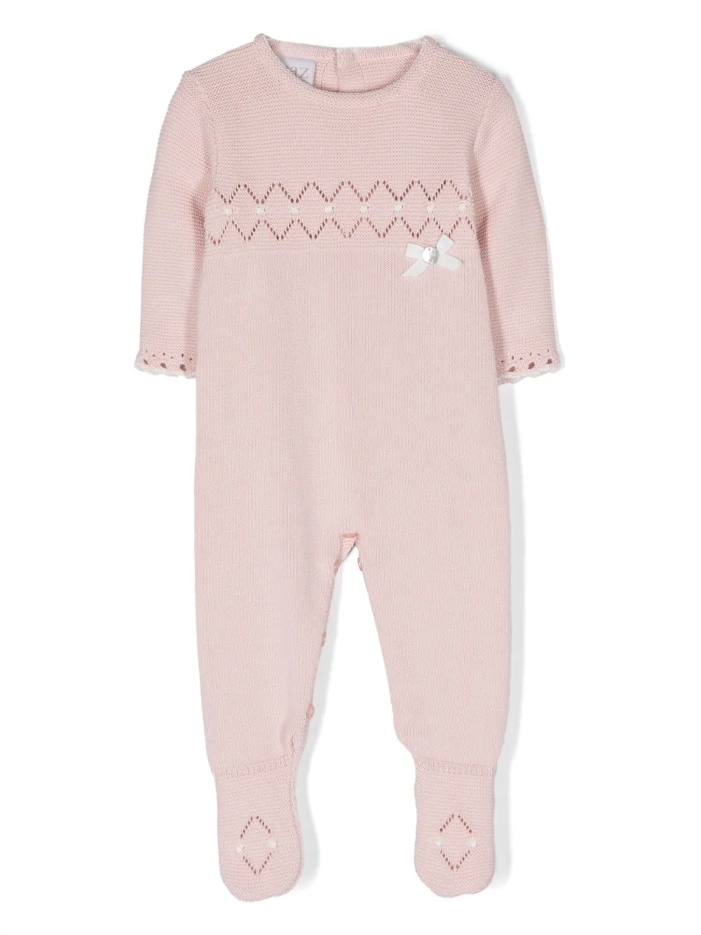Paz Rodriguez Babies' Pointelle-knit Cotton Shorties In Pink